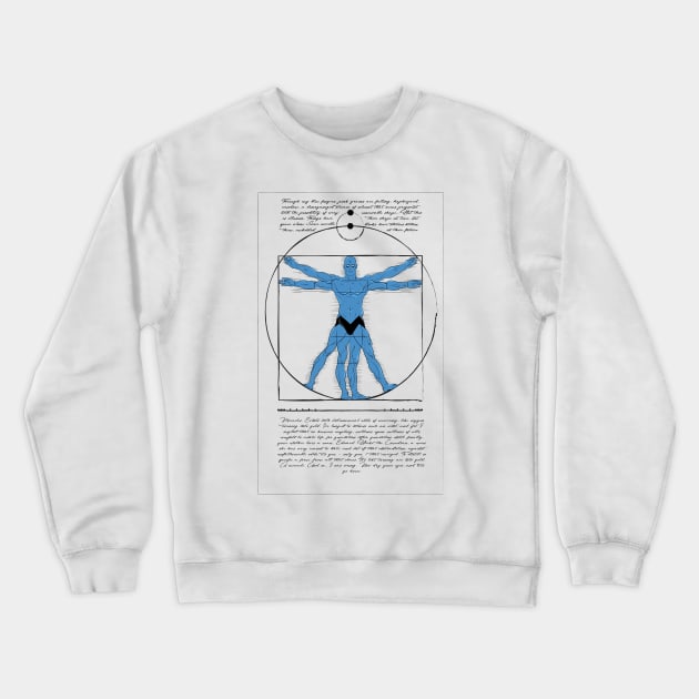Vitruvian Man-Hattan Crewneck Sweatshirt by Jadderman